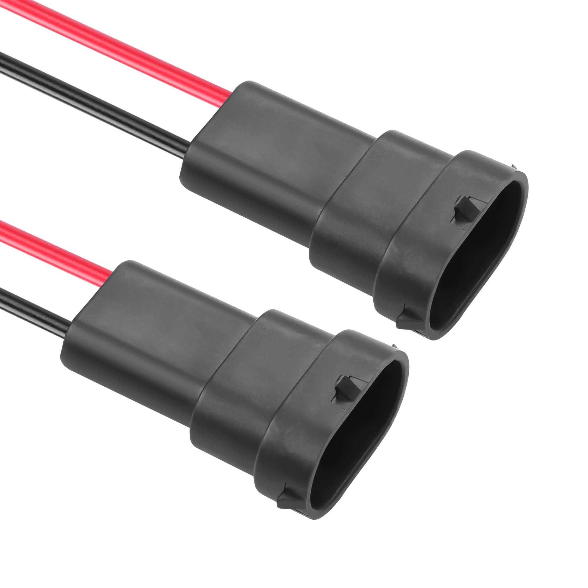 GINTOOYUN H8 H11 złącze do gniazda świetlnego samochodu, 2 szt. wtykowe gniazdo okablowania męskie złącze adapter do reflektorów, świateł przeciwmgielnych (męskie)