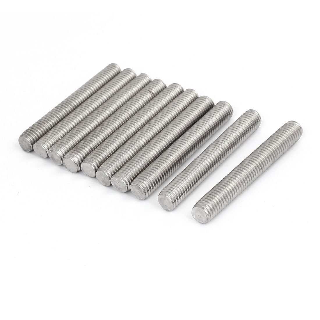 Uxcell Silver Tone Sourcingmap M10 X 70Mm 304 Stainless Steel Fully Threaded Rods Bar Studs 10 Pcs