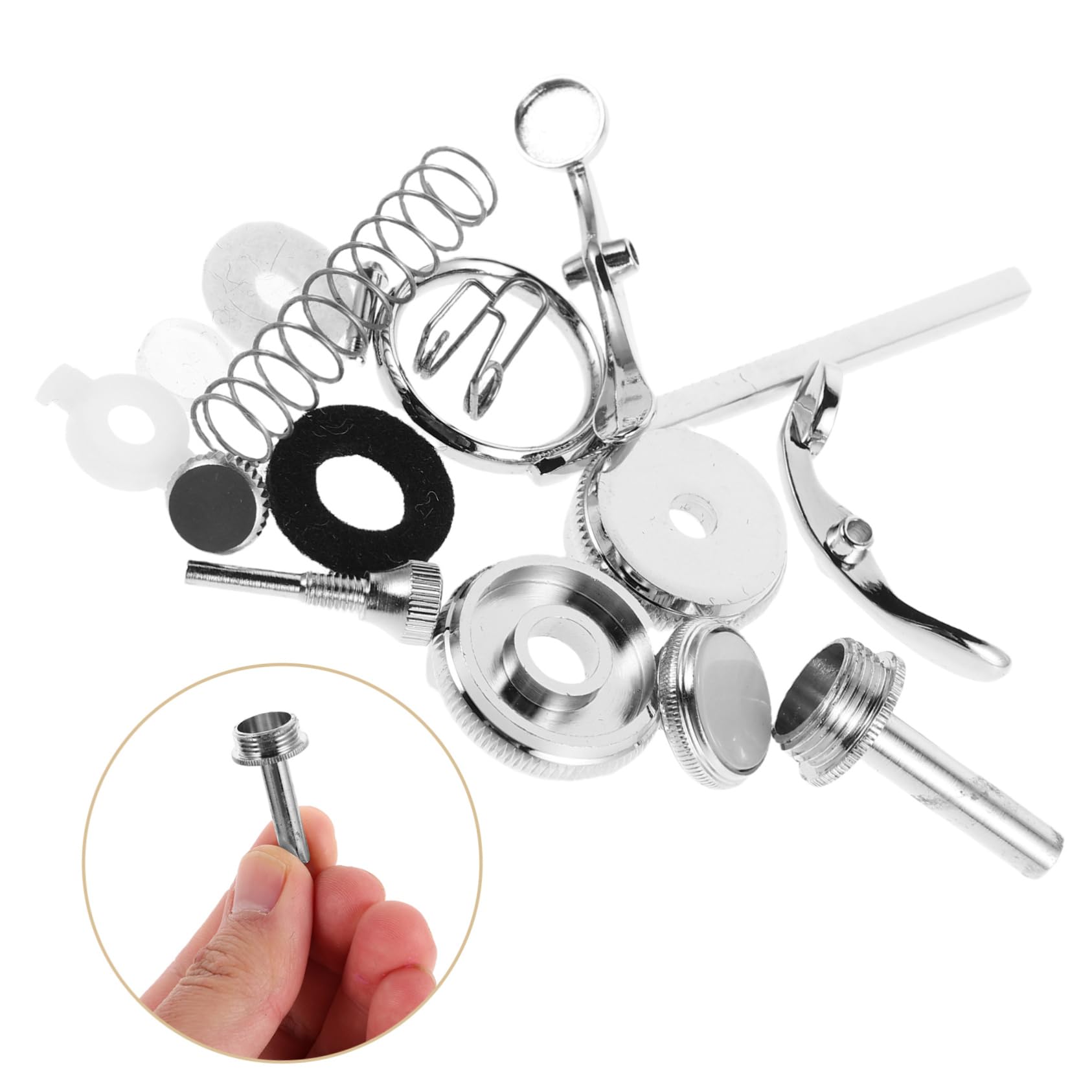 TOYANDONA 1juego Repuestos Para Anillo De Dedo De Deslizamiento De Válvula De Accesorios De y Reparación Para Instrumentos De Incluye Guía De Reparación Detallada