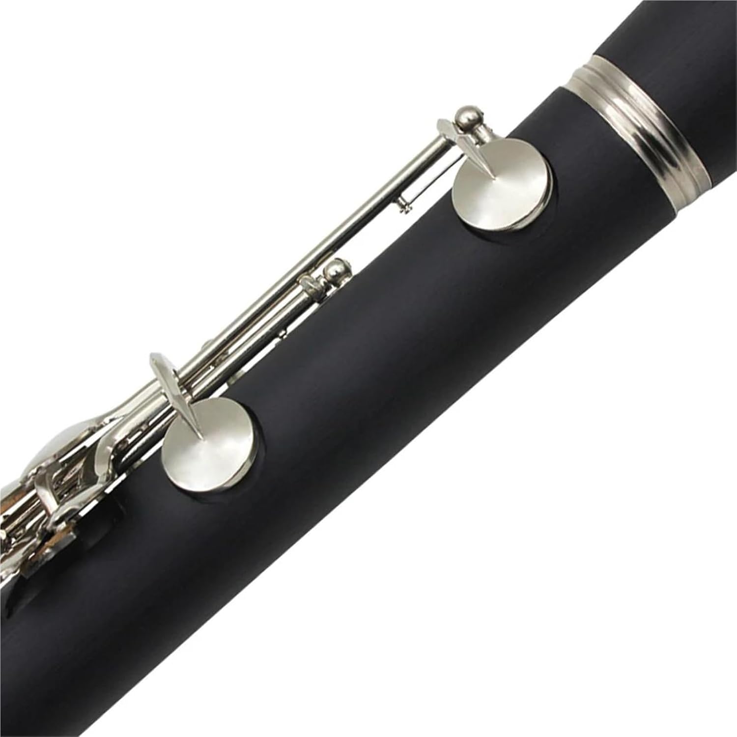 B Flat 17 Key Clarinet Set 6 Rings Black Professional Instrument Clarinet Set(Set 01)