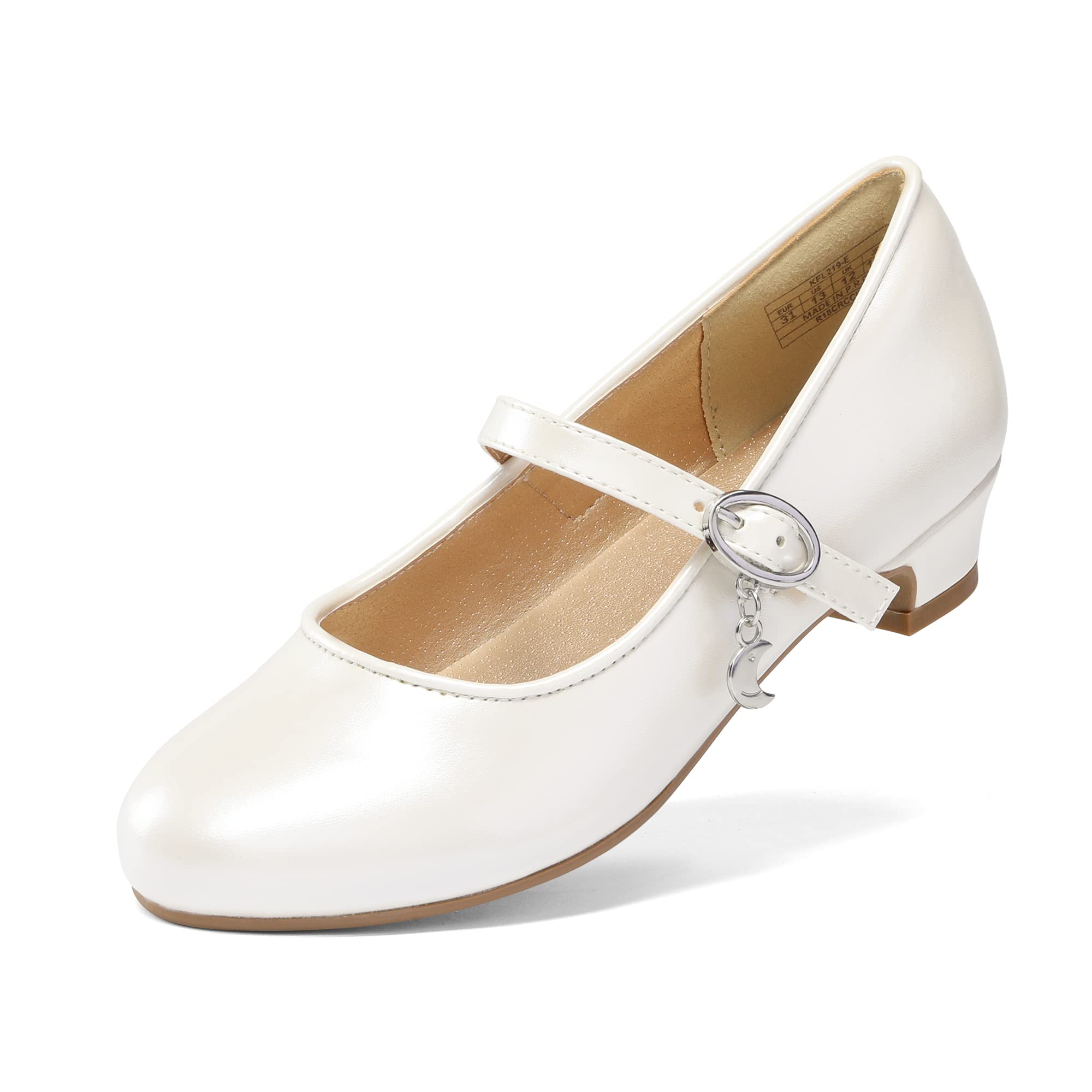 DREAM PAIRS Kids Bailarinas Niña Zapatos de Vestir de Tacón Cómodos para Fiesta Ballet Flats Chicas Princesa Brillante KFL219-E
