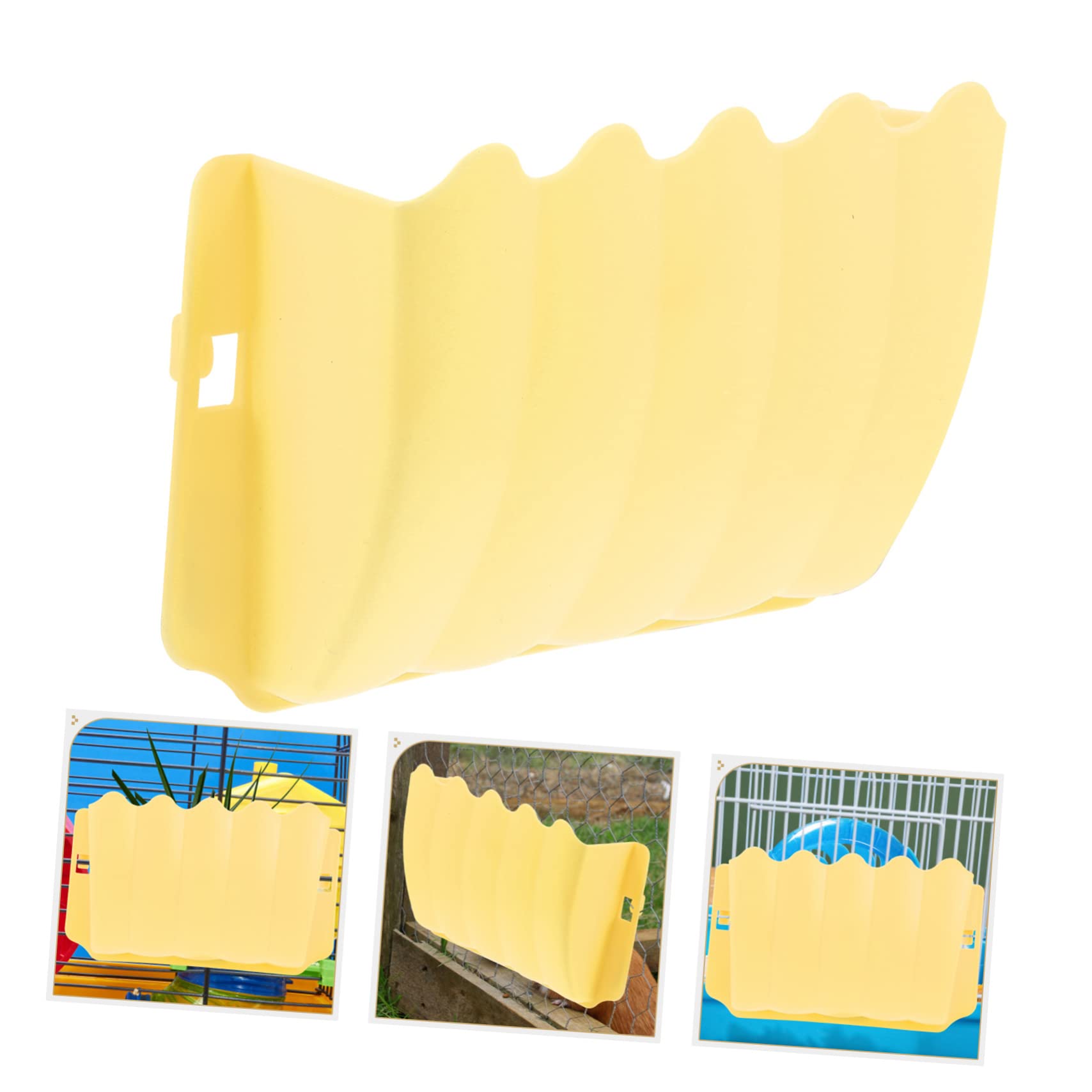 DOITOOL 4pièces Bac De Nourriture pour Rongeurs Bol De Nourriture Résistant pour Hamsters Chinchillas Et Lapins Accessoire Pratique pour Cage Petits Animaux