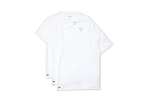 Camisas Lacoste para hombre originales: Paquete de 3 playeras tipo cuello V...