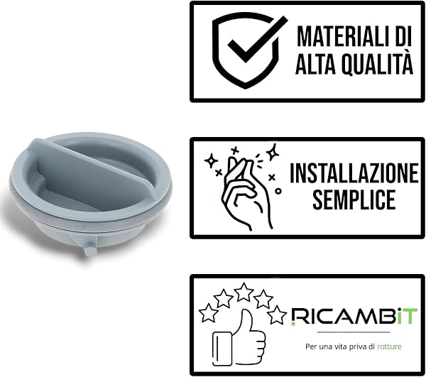 Cap with Shine Seal for Dishwasher Dispenser Compatible Hotpoint Ariston Indesit C00287671 - 2