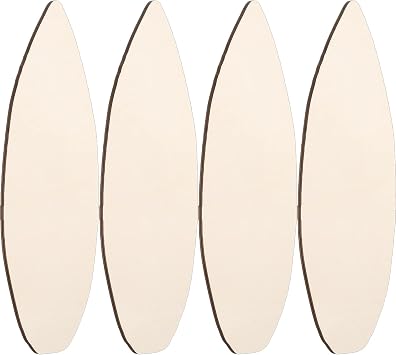 Sratte 4 Pcs Wood Surfboard Blanks Surf Boards for Decorating Unfinished Surfboard Wall Cutouts Wood DIY Craft Sign for Art Creation Graffiti Painting Home Hanging Decoration 13.78 x 5.51 Inches