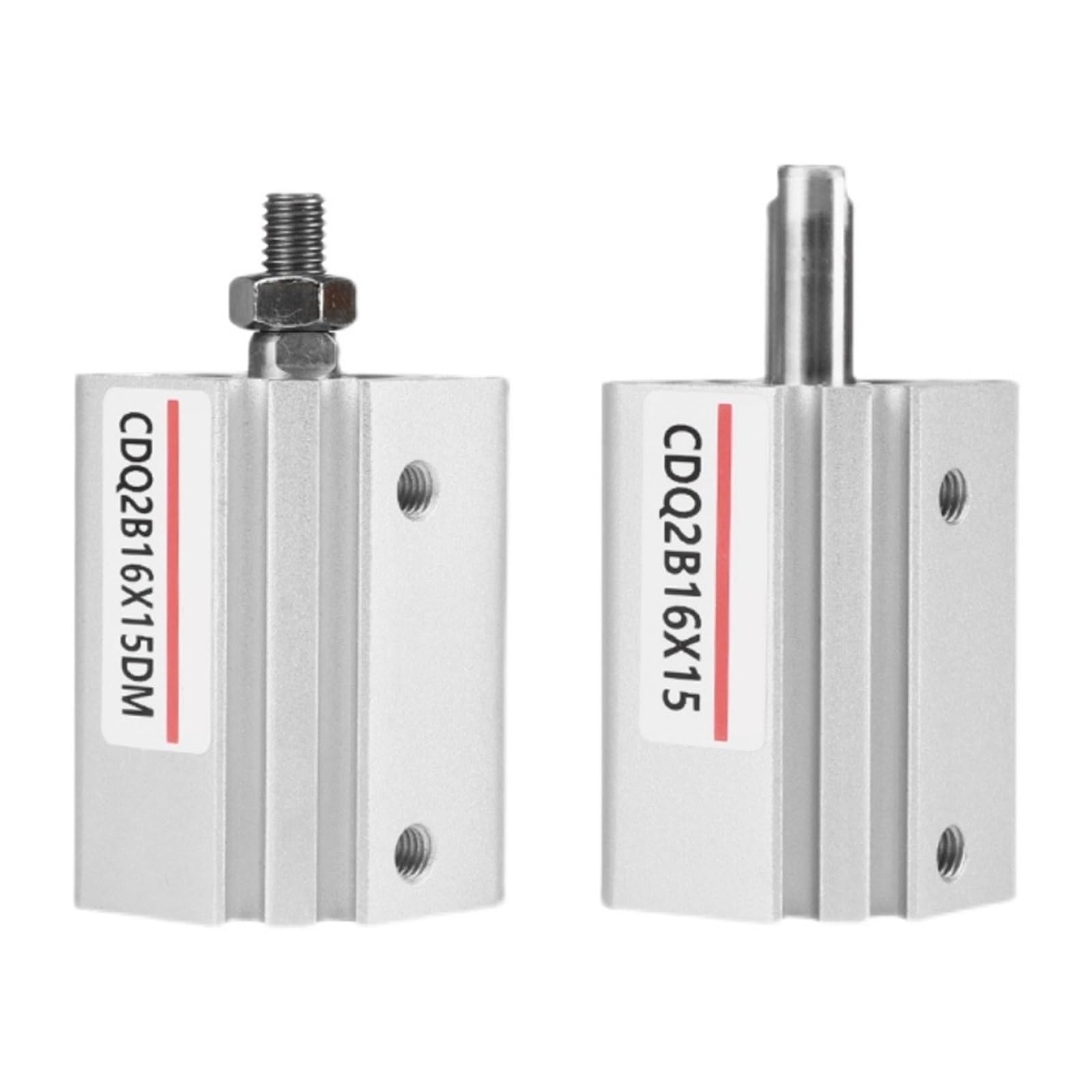 Cilindro neumático de alta precisión CQ2B25 con diseño compacto y rosca dual de gran resistencia.