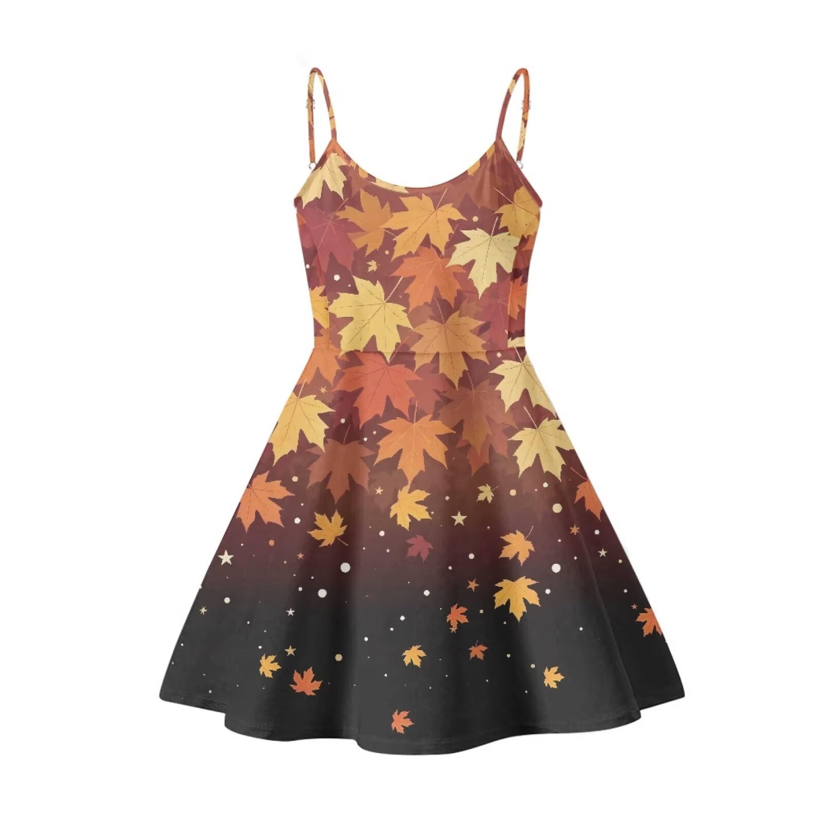 Women's Spaghetti Strap Dress Summer Casual Swing Sundress Girls Beachwear Swing Mini Dress