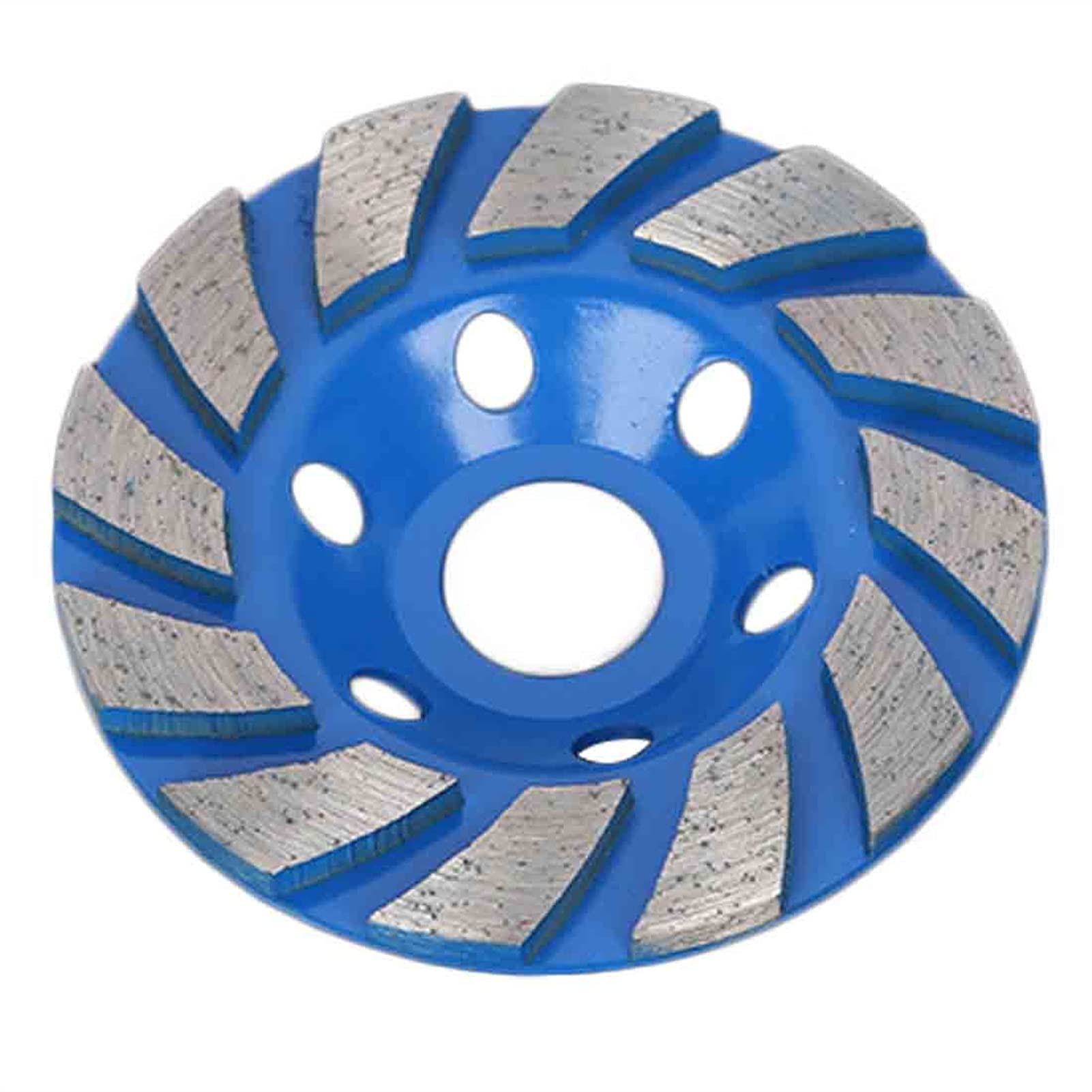 Koło diamentowe, 4" 100mm Diamentowa tarcza szlifierska w kształcie misy, beton, granit, kamień, ceramiczna tnąca, elektronarzędzia, szlifowanie(Silver)