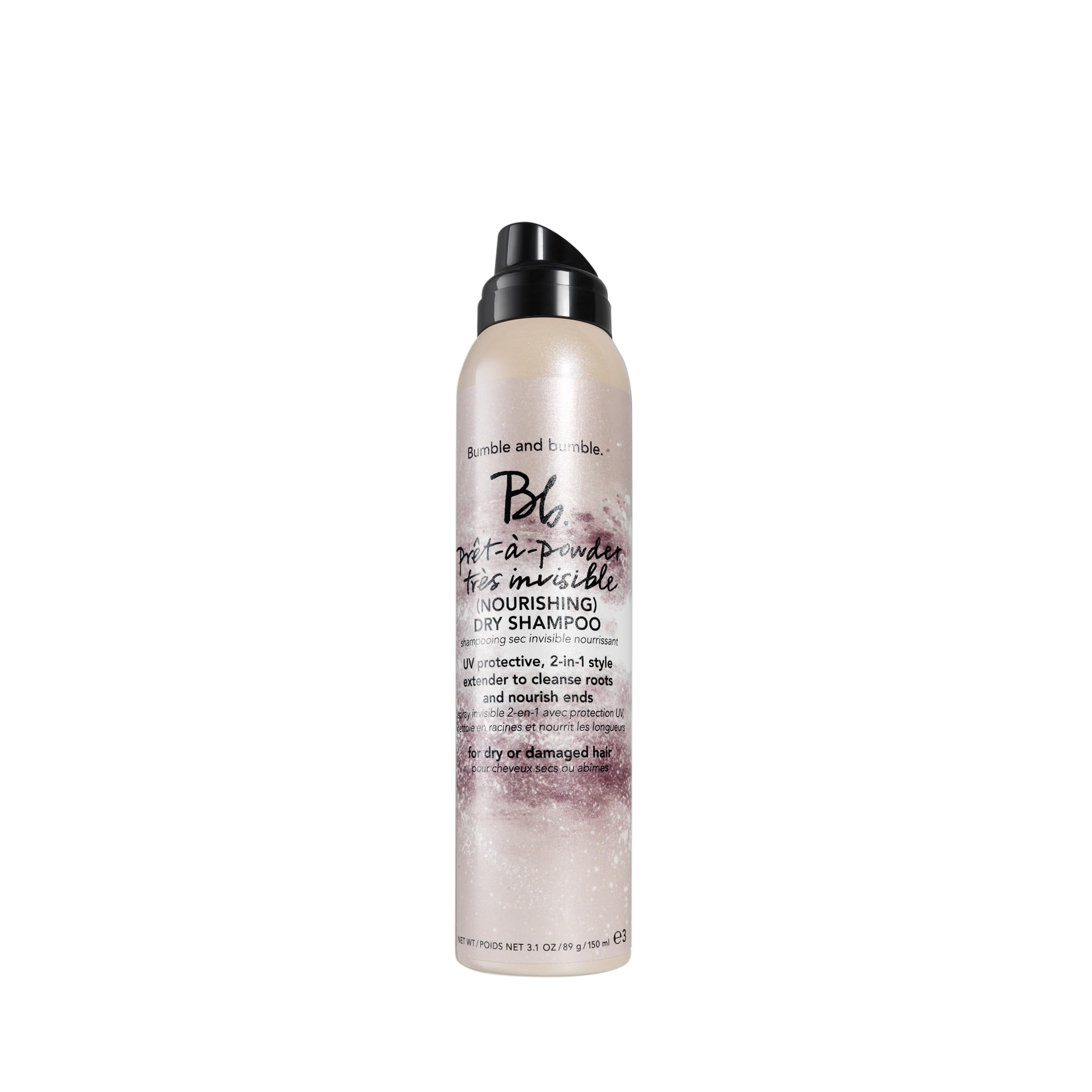 Bumble and bumble. Prêt-à-powder Très Invisible Nourishing Dry Shampoo | Absorbs Oil at the Roots | Nourishes Dry Ends | UV Protection | For Medium to Thick Curly, Wavy, Straight Hair Types, 3.1 Ounce