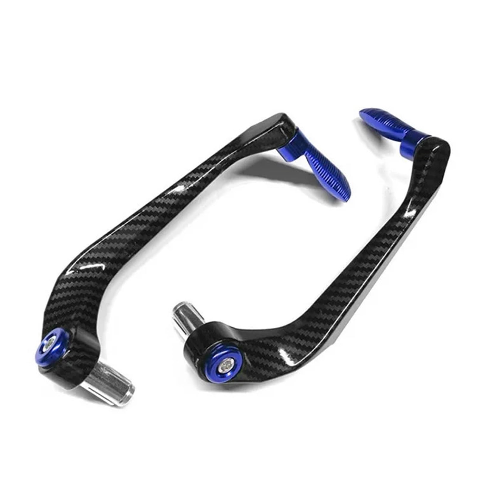 AGSBCRTI Motorcycle Brake Protector Motorcycle CNC Aluminum Handlebar Brake & Clutch Lever Handguard Shield and Protector Gear Modification Motorcycle Handlebar Protector(Blue)