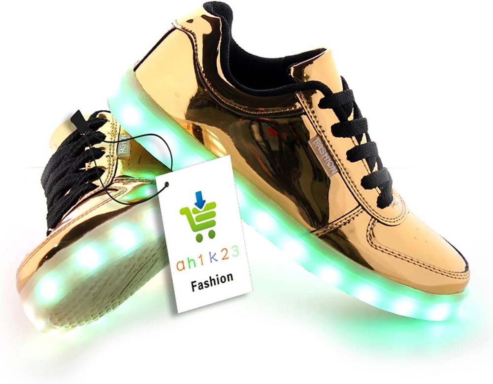 Hot SLEVEL Kid Boy Girl Upgraded USB Charging LED Light Sport Shoes Flashing Sneakers
