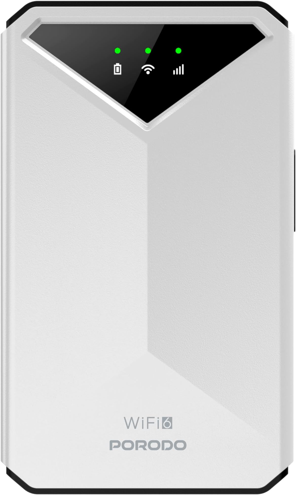 Porodo portable MiFi 3G/4G Router CAT4 V2 without Dispaly Download Speed: FDD LTE Cat4 150mbps / TDD LTE Cat4 130mbps Upload Speed: FDD LTE 50mbps /TDD LTE 35mbps​ white