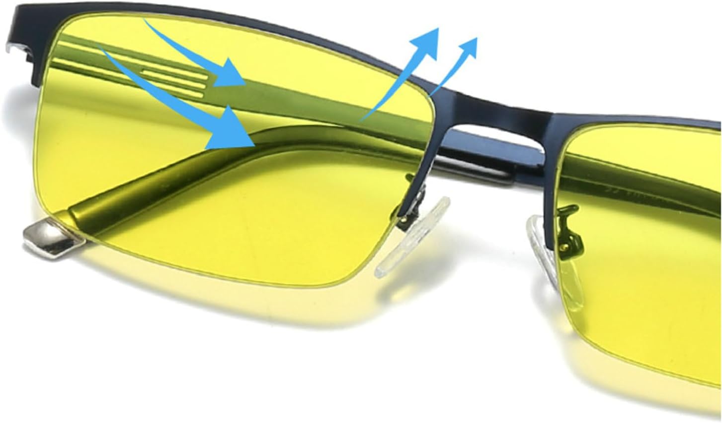 Melrose Outdoor Night Driving Bifocal Reading Glasses for Mens and Womens, Anti Glare Night Vision Clear UV Sunglasses - Image 4