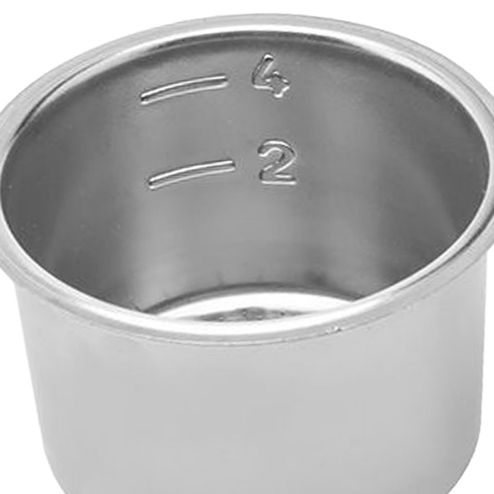 3 Filtros de Café de Acero Inoxidable, Cesta Presurizada Reutilizable, Base Desmontable, Accesorio para Café, Ideal para Baristas, Cafeterías