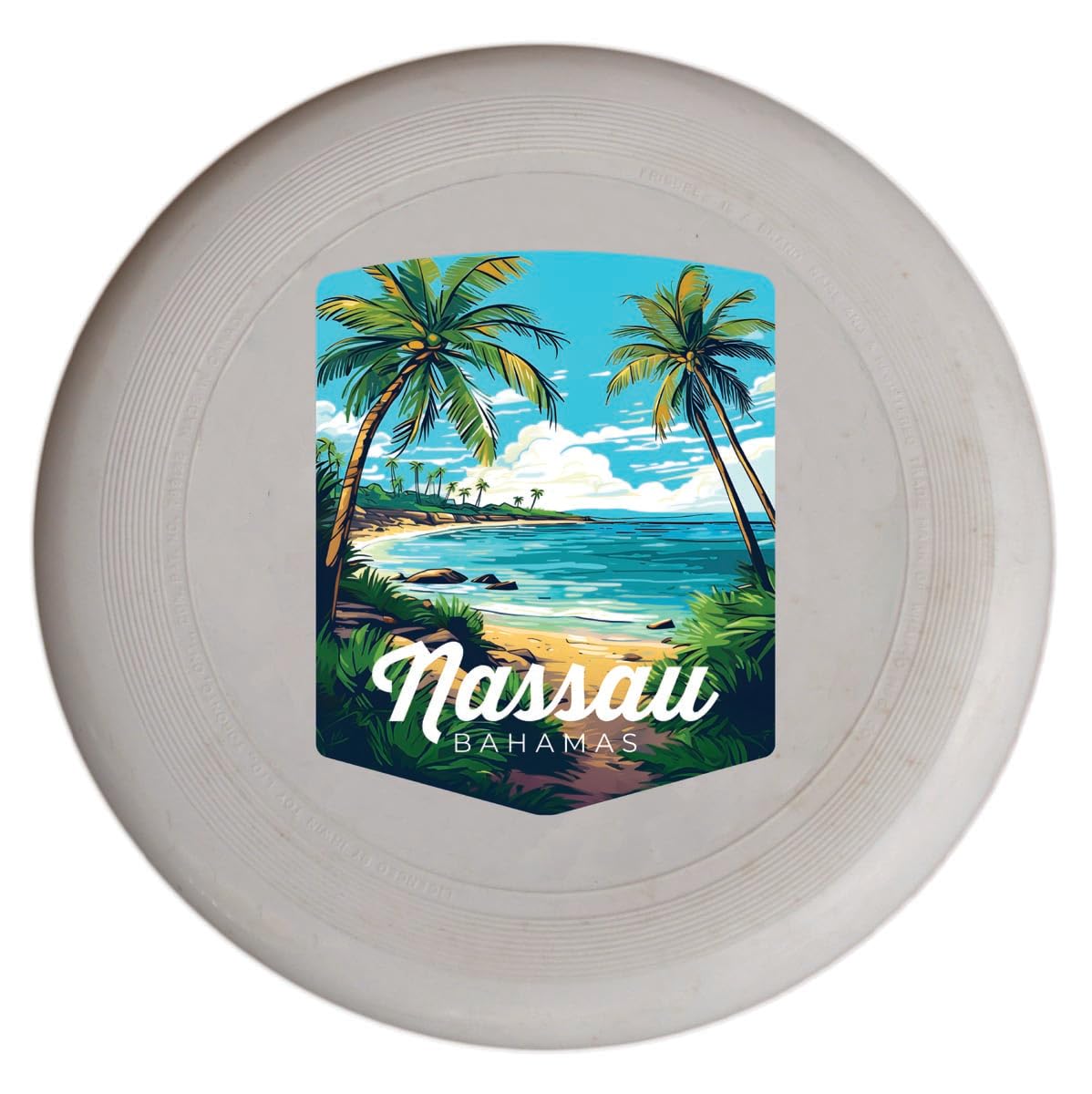 Nassau The Bahamas Design F Souvenir Flying Disc 2-Pack