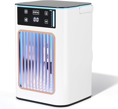 Personal Portable Air Conditioner, Desktop Evaporative Air Cooler, Dual Spray Mi