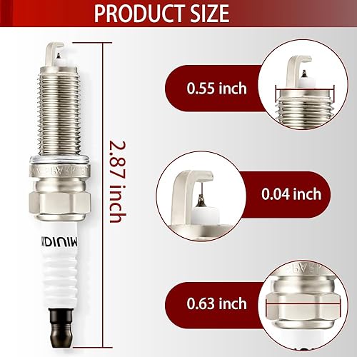 Miniatura 10 de Juicery Iridium BKR6EQUP 12120037607 - Juego de 4 bujías automotrices compatibles con BMW 320i 323i 525i X3 X5 745i X3 X5 Z3 Z4 Z8 Mini Cooper