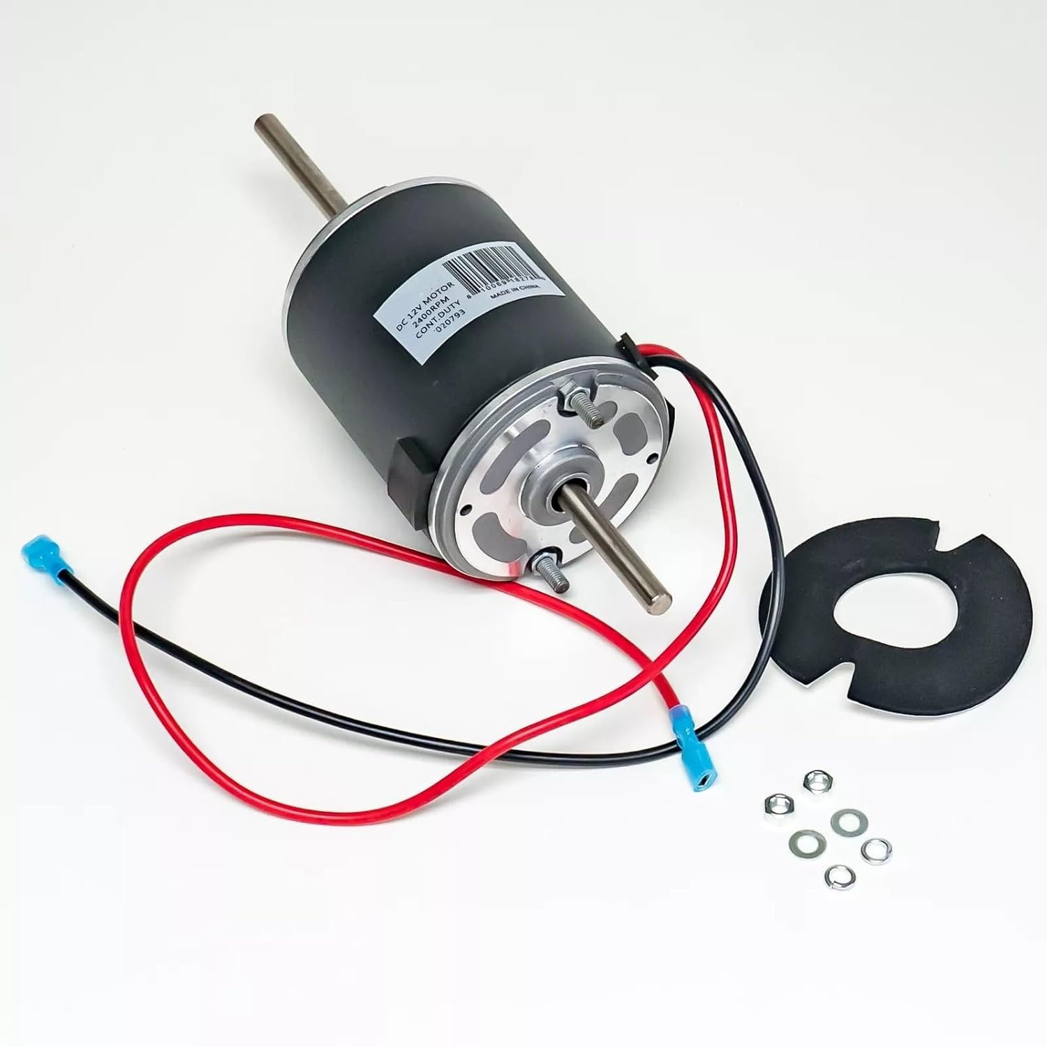 Complete Blower Motor Kit with motor, wires, gasket, nuts, and washers