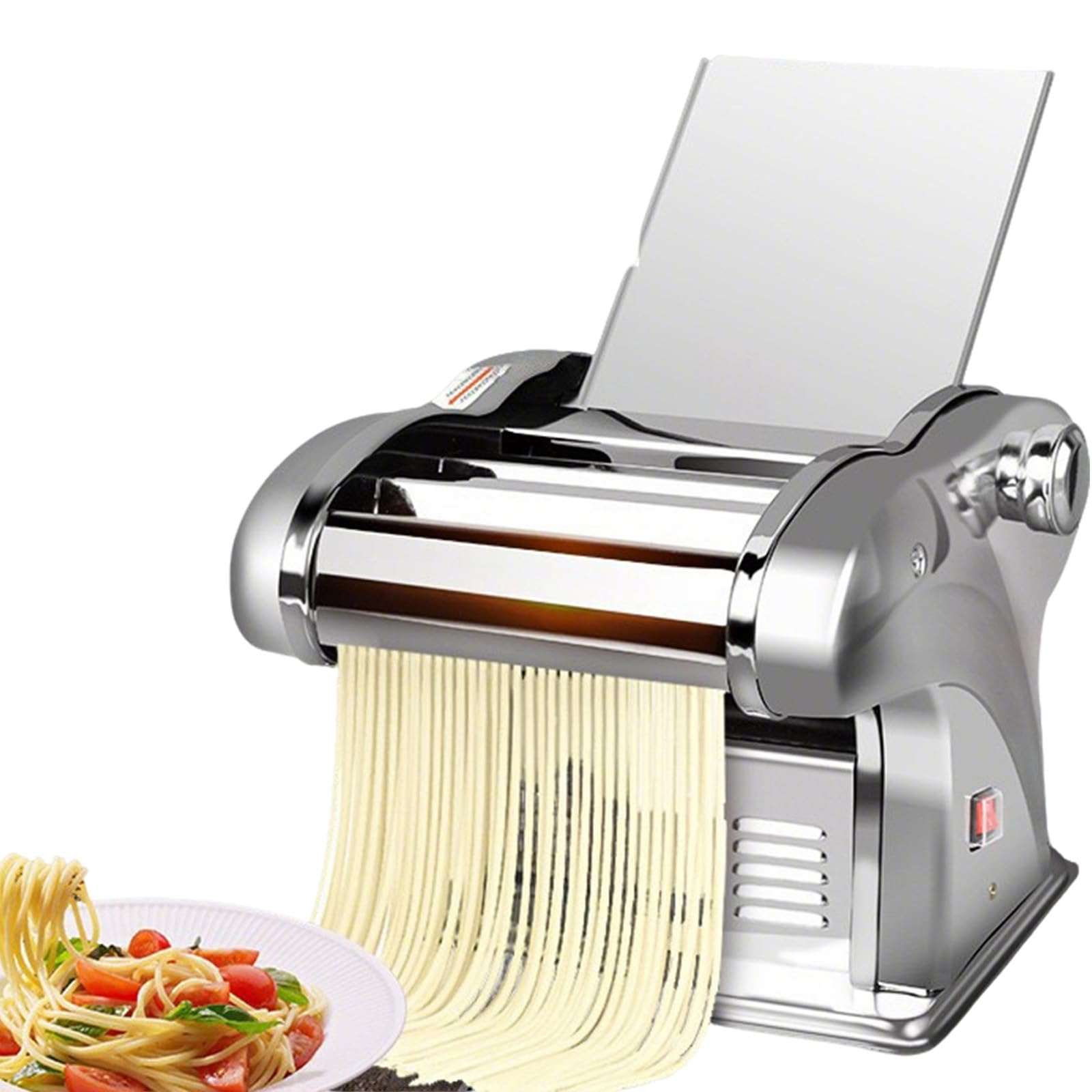 Machine à pâtes électrique en inox et laminoir 180mm réglable