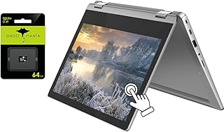 Lenovo 2021 Newest Flex 3 11.6" HD Touchscreen 2-in-1 Convertible Chromebook Laptop, 8-Core MediaTek MT8183 CPU, 4GB Memory, 96GB Storage Space(32GB eMMC + 64GB Micro SD), WiFi 5, Chrome OS