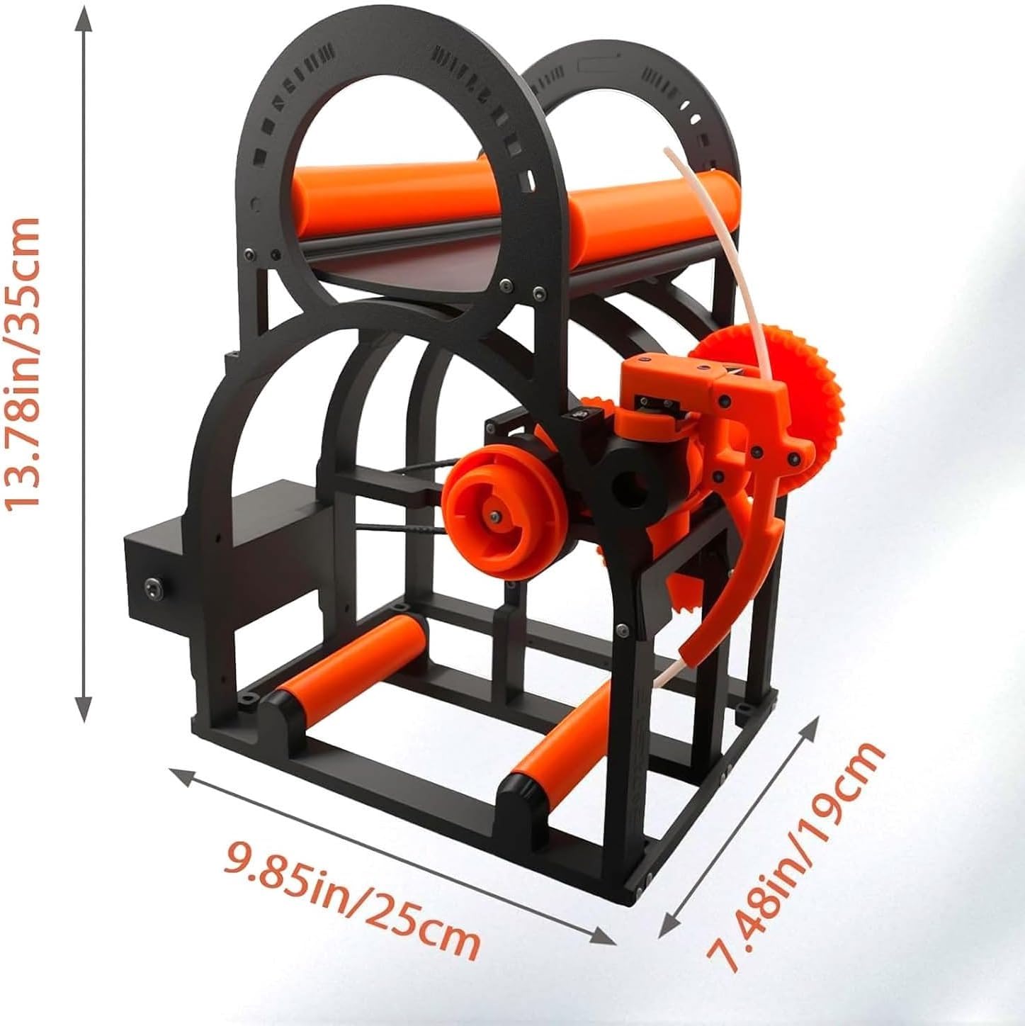 Elektryczny repooler filamentu 3D, nawijacz filamentu 3D z uchwytem, do szpul 20 cm, starannie owinięty do akcesoriów do drukowania 3D, nieplączące się rozwiązanie