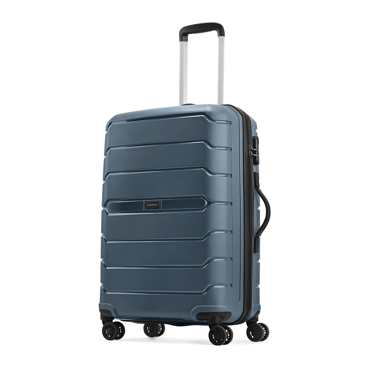 Liberty Medium Trolley Bag, 68Cm | Combination Lock | 8 Wheels | 5 Years International Warranty | Spanish Blue