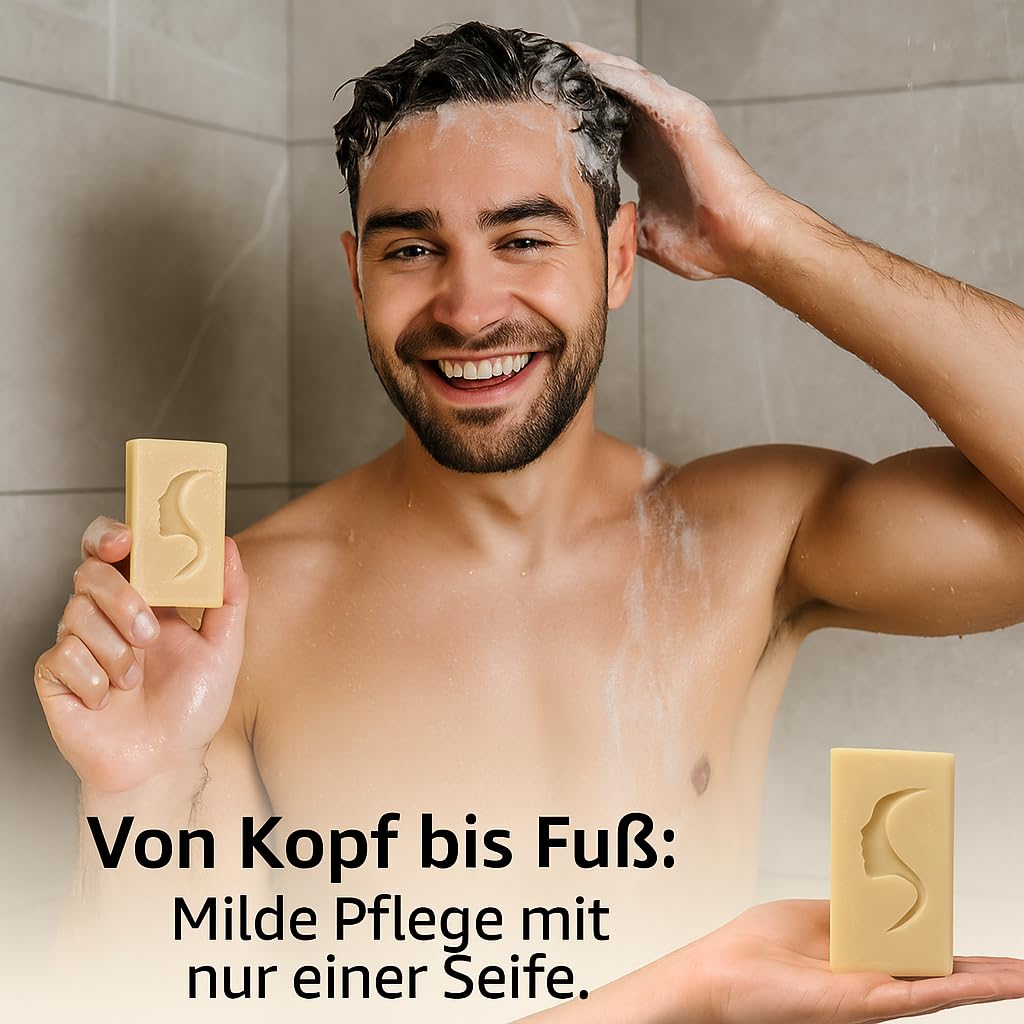 Jabón para el cabello, 10 jabones de leche de cabra sostenibles con levadura de cerveza, cosmética natural hecha a mano, champú resistente, limpieza suave para cuero cabelludo sensible
