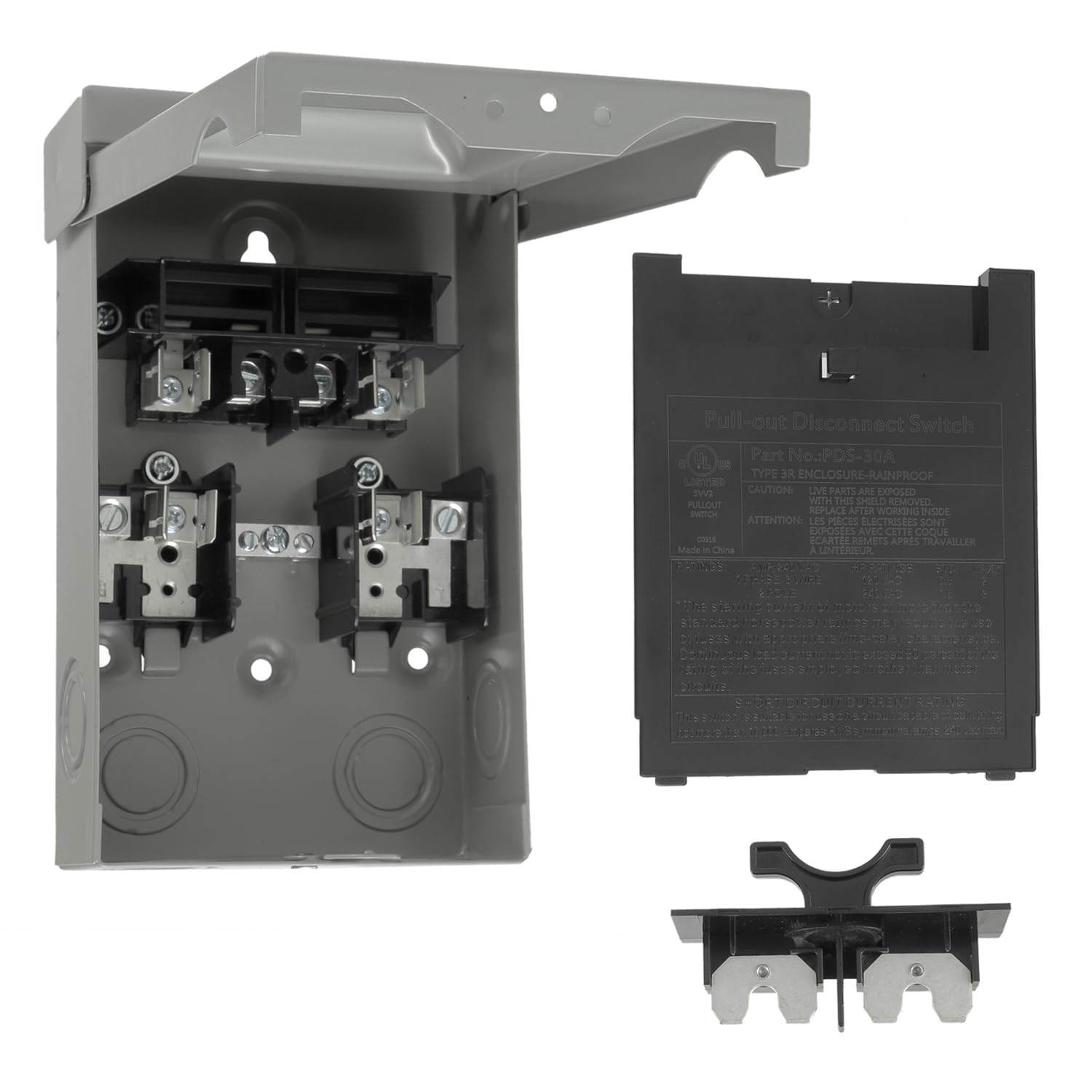 HUAREW 30 Amp AC Disconnect Switch Outdoor 120/240VAC Pull Out