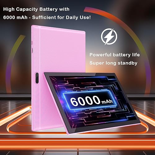 Vista 27 de Tablet 2 en 1 Tablets 10 pulgadas Android 14 Tablet Set con funda para teclado ratón Stylus Film, 8GB+64GB Tablets 10.1 "Tab 1280*800 HD pantalla