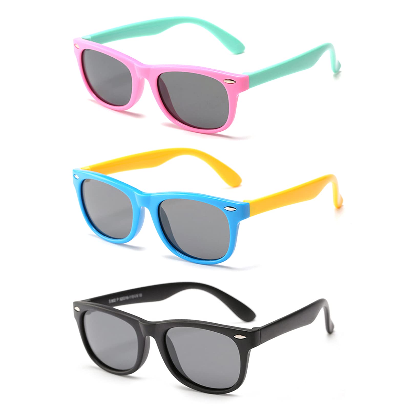 MAXJULI Polarized Kids Sunglasses for Girls and Boys with Fleaxible Frame Ages 3-10 UV400 7005