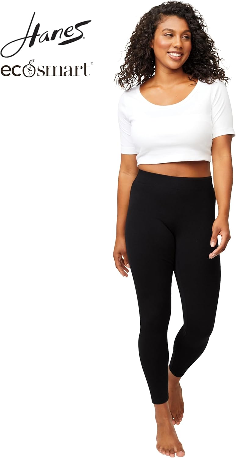 Hanes Womens EcoSmart Classic Fitted Leggings - Image 5
