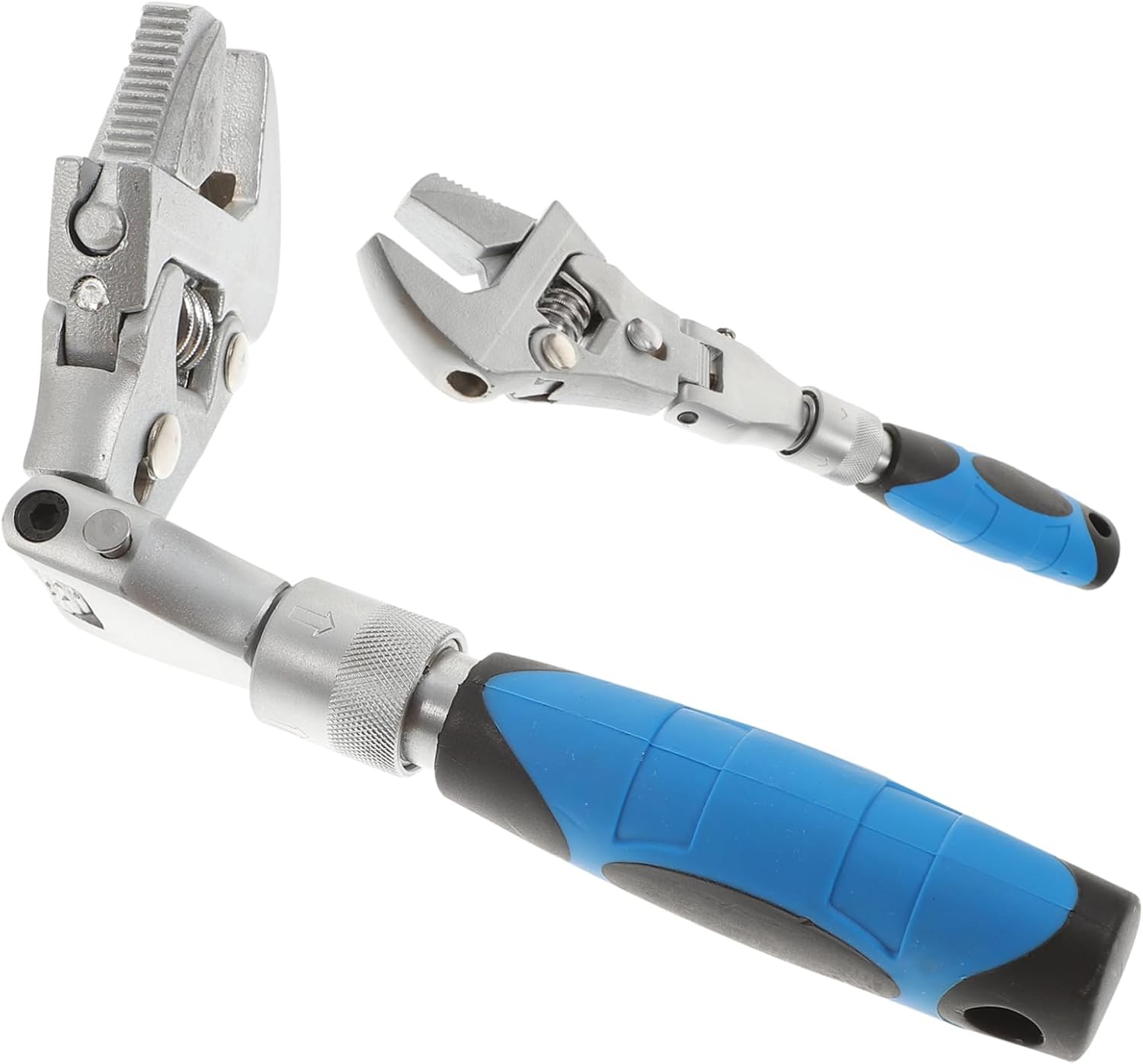 TEHAUX Multifunctional Folding Ratchet Wrench Tool 180° Rotating Socket Spanner for Home Repair Polished Finish Compact Design for Plumbing and Electrical Work