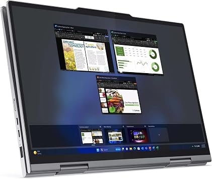 Lenovo ThinkPad X1 2-in-1 Yoga Gen 9 Laptop, Intel Ultra 7 155U, 14 FHD (1920x1200) Touchscreen, IPS Anti-Glare, 32 GB DDR5, 2 TB SSD, 1080P FHD RGB+IR Camera, Slim Pen, Win 11 Pro - Grey