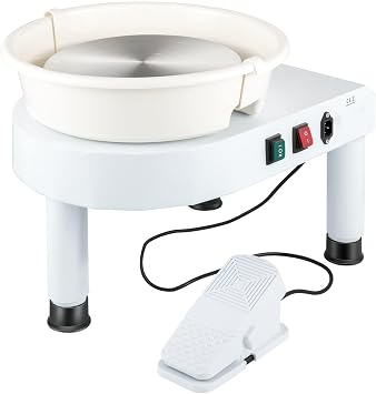 350W Electric Potters Wheel, 11-Inch Ceramic Pottery Wheels Heavy Duty Pottery Forming Machine with Foot Pedal and LCD Touch Screen, for Beginner DIY Clay Tools at Home School Pottery Studios