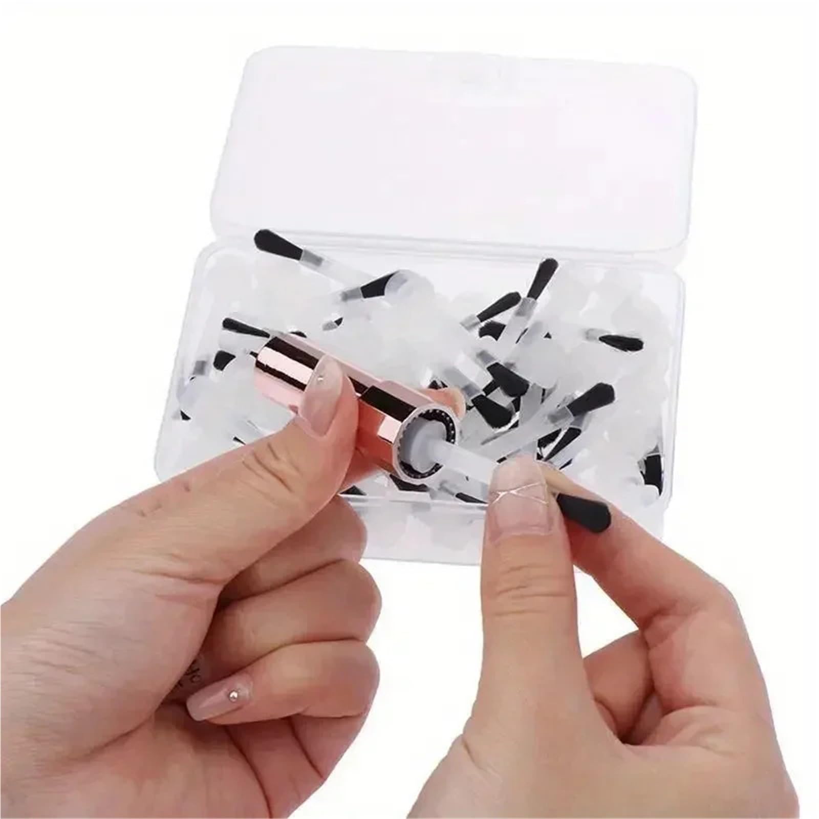 Pennelli unghie 66 pezzi/25 pezzi di pennelli for smalto for unghie, testine di ricambio, applicatori, strumenti for manicure per il Fai Da Te(66pcs set)