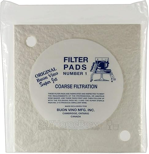 Miniatura 6 de Buon Vino Super Jet - Almohadillas de filtro para purificador de vino, 1 unidad (paquete de 3), filtros de pulido #2 para sedimentos, suministros