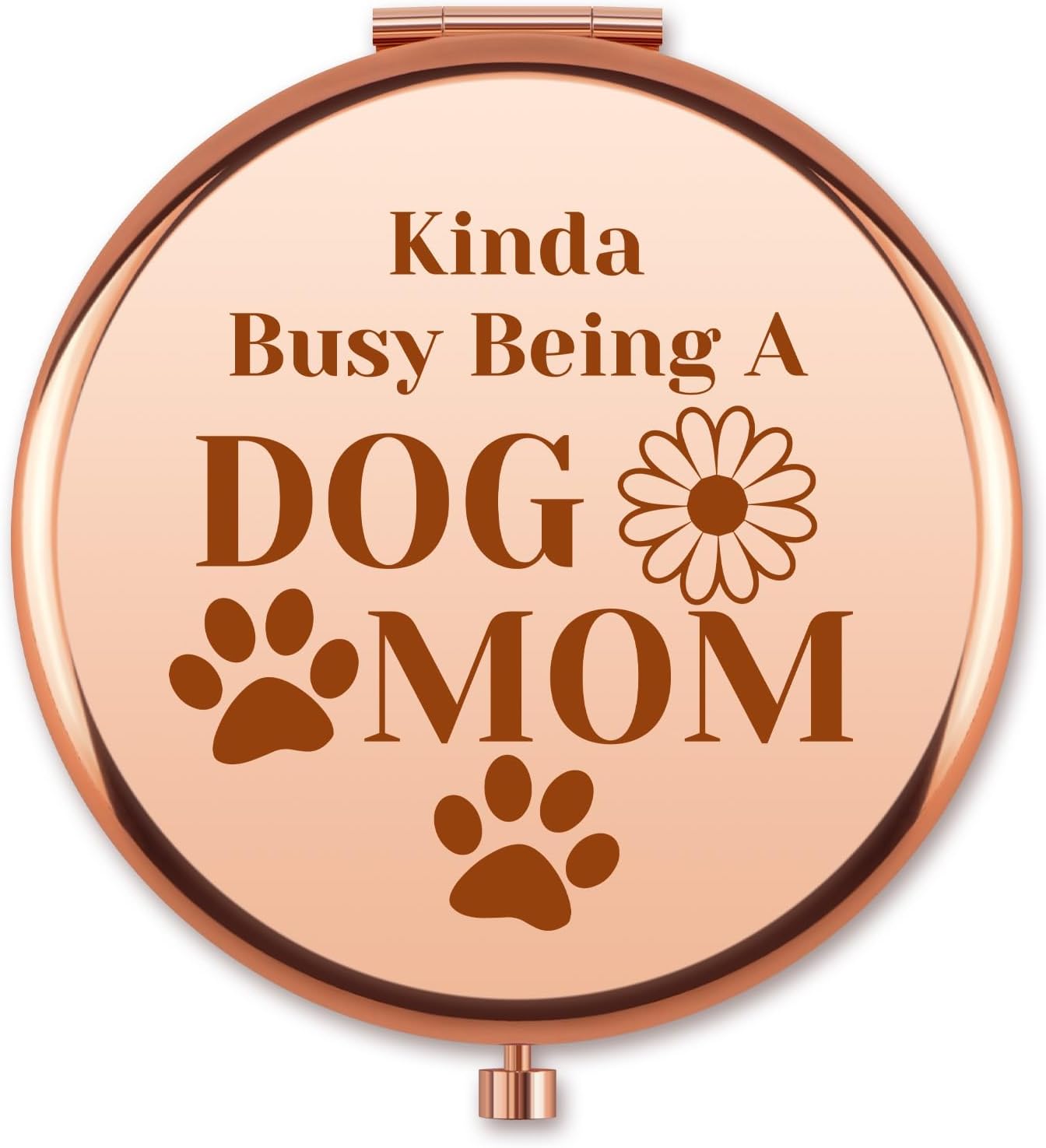 Dog Mom Makeup Mirror Gifts for Women Dog Lover Owner Animal Lovers Pet Mom Owner Daughter Sister Friends Aunt Bestie Mother Girls Graduation Christmas Birthday Gifts Folding Travel Mirror