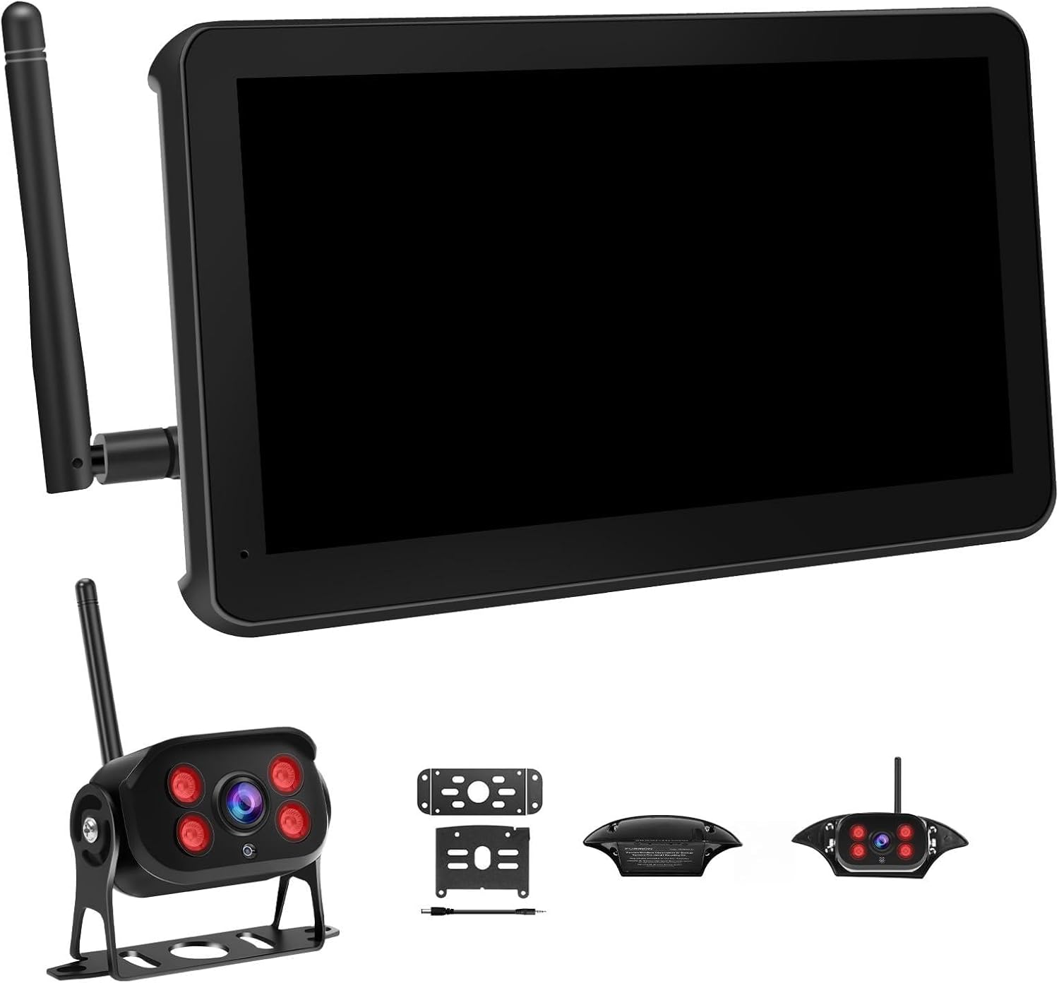 Wireless RV Backup Camera with 7" Touch Screen Monitor, Compatible with Furrion Pre-Wired, 1080P Digital Rear View Cam System for Truck Trailer Camper, 4-Channel Support, Night Vision