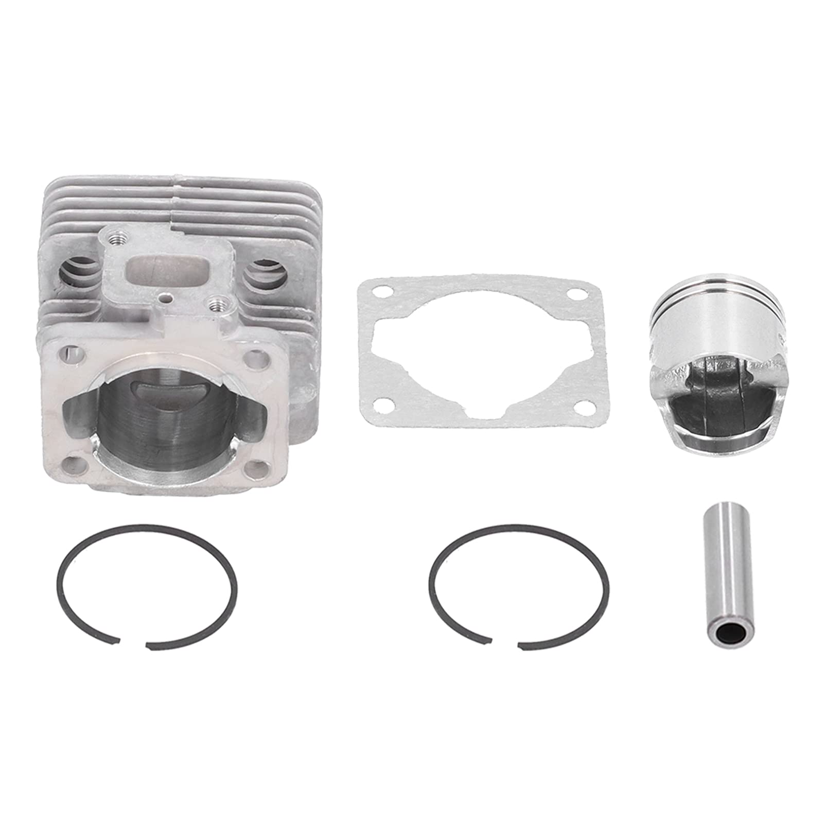 Set Guarnizioni Perno Fasce Elastiche Cilindro da 34 Mm, Parti di Ricambio Professionali per Decespugliatore Decespugliatore TL26 CG260 1E34F, con Acciaio di Alta qualità e