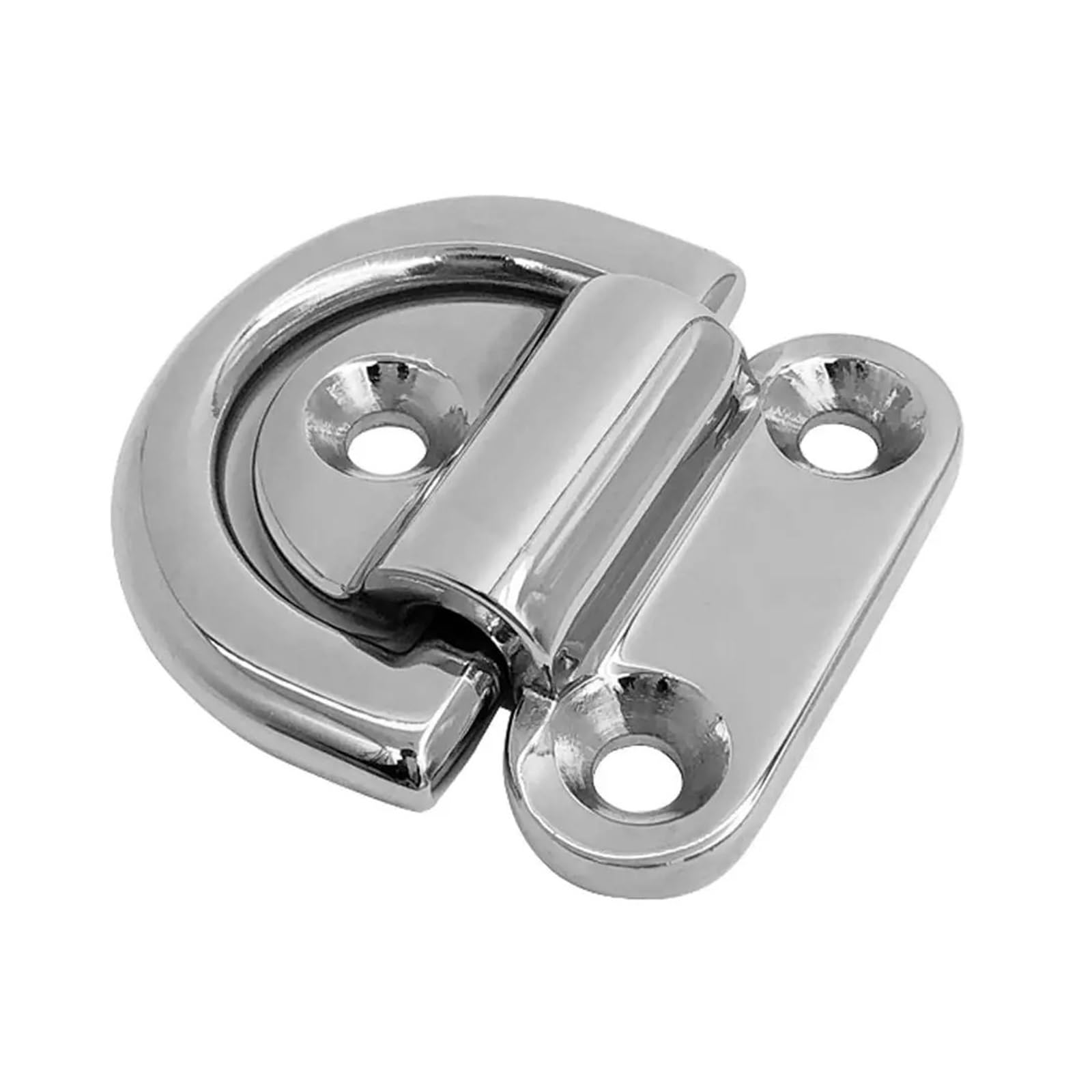 Pjfcewfdgx White Folding Pad Eye D-Ring Tie Down Anchor For Marine Trailer Truck