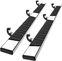 Vista 15 de COMNOVA 6 Pulgadas Estribos y Barras Laterales Nerf Compatibles con 2019-2026 Chevy Silverado 1500, 2020-2026 Silverado/Sierra 2500/3500HD de 2