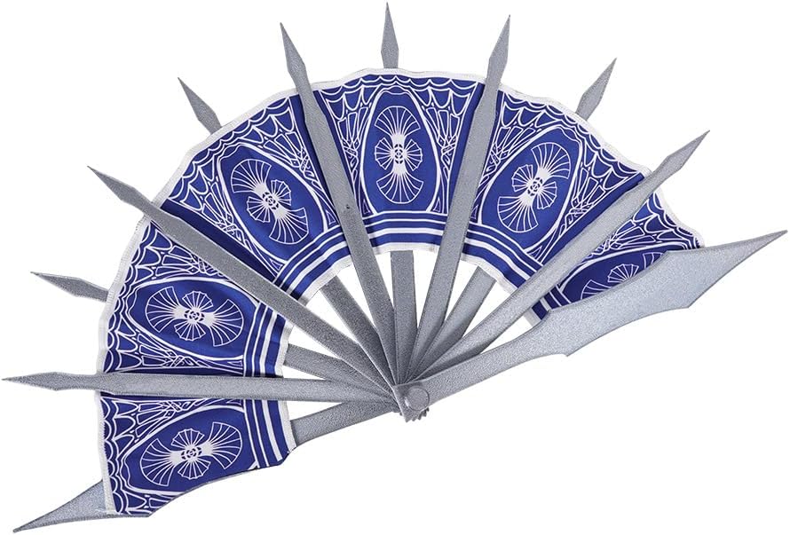 Women Kitana Cosplay Costume Props Kitana Folding Hand Fan Halloween Outfits Accessory Purple