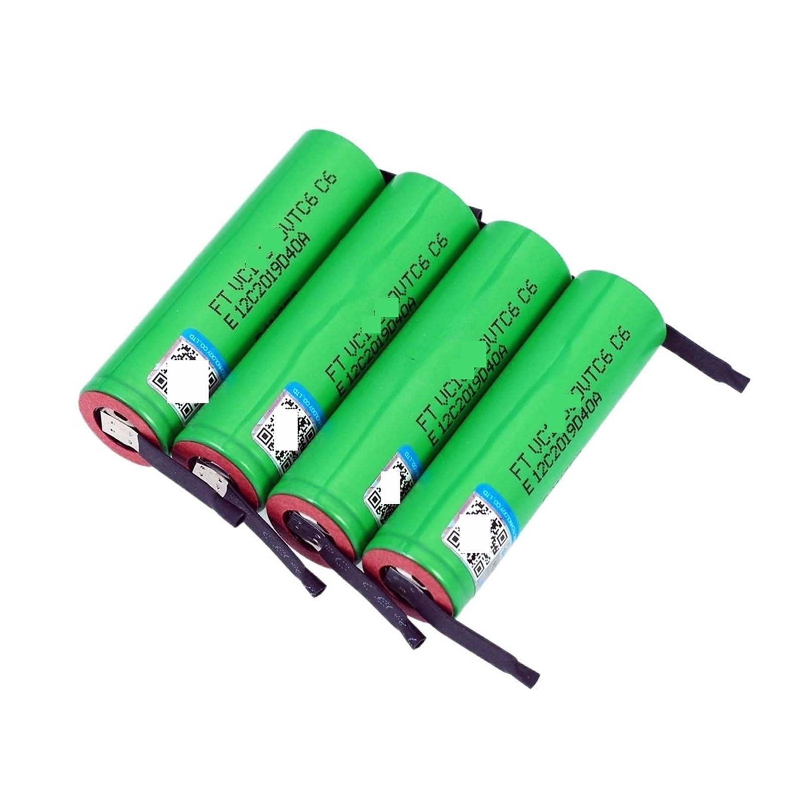 Batería Recargable de 3,7 V, 3000 MAh, Descarga de 30 A, Compatible con VTC6 + Hojas de níquel DIY baterías(6 PCS Battery)