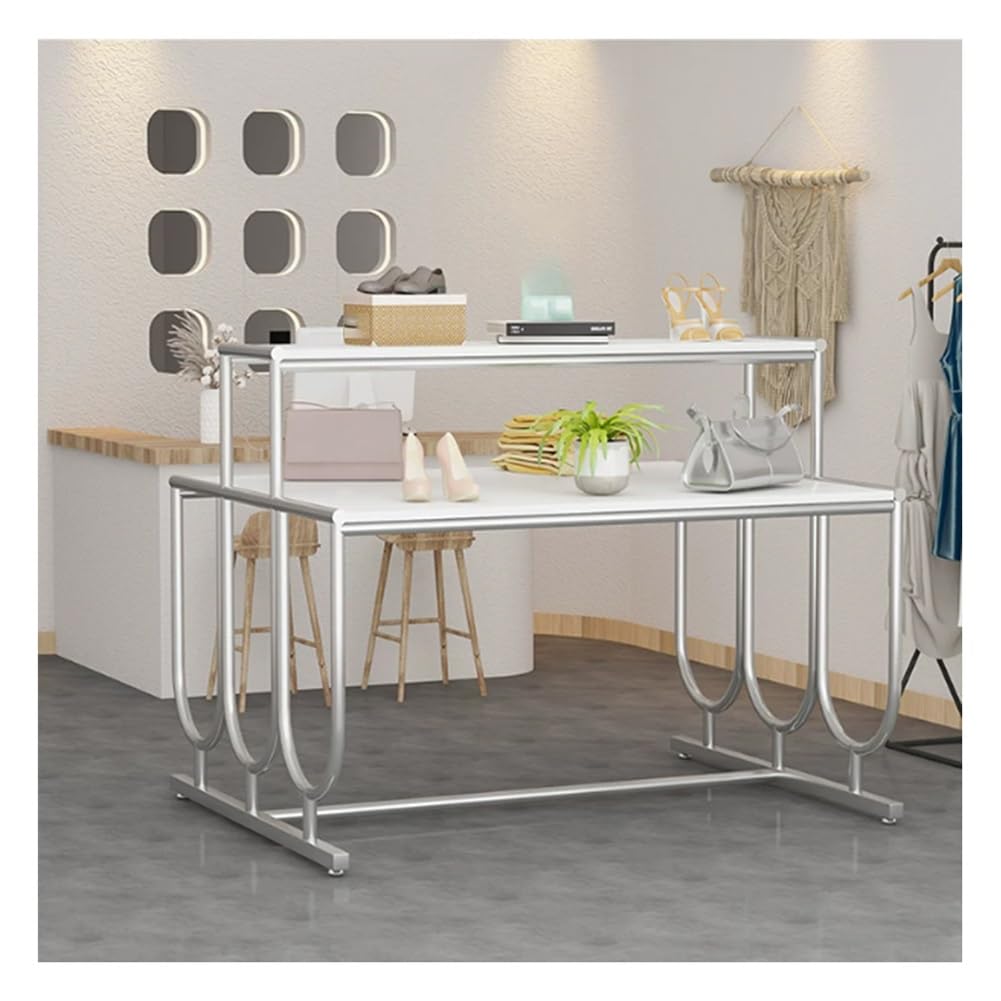 Mesa expositora escalonada para tiendas y bodas en formato 80x50x100 cm
