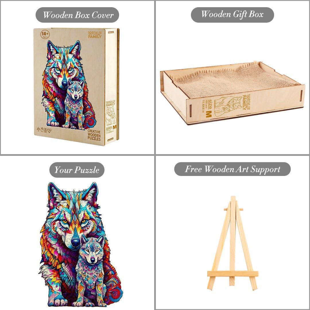 KAAYEE Holzpuzzle Erwachsene Maine Coon 300pcs, Katze Wooden Puzzle Unregelmäßige Tierform