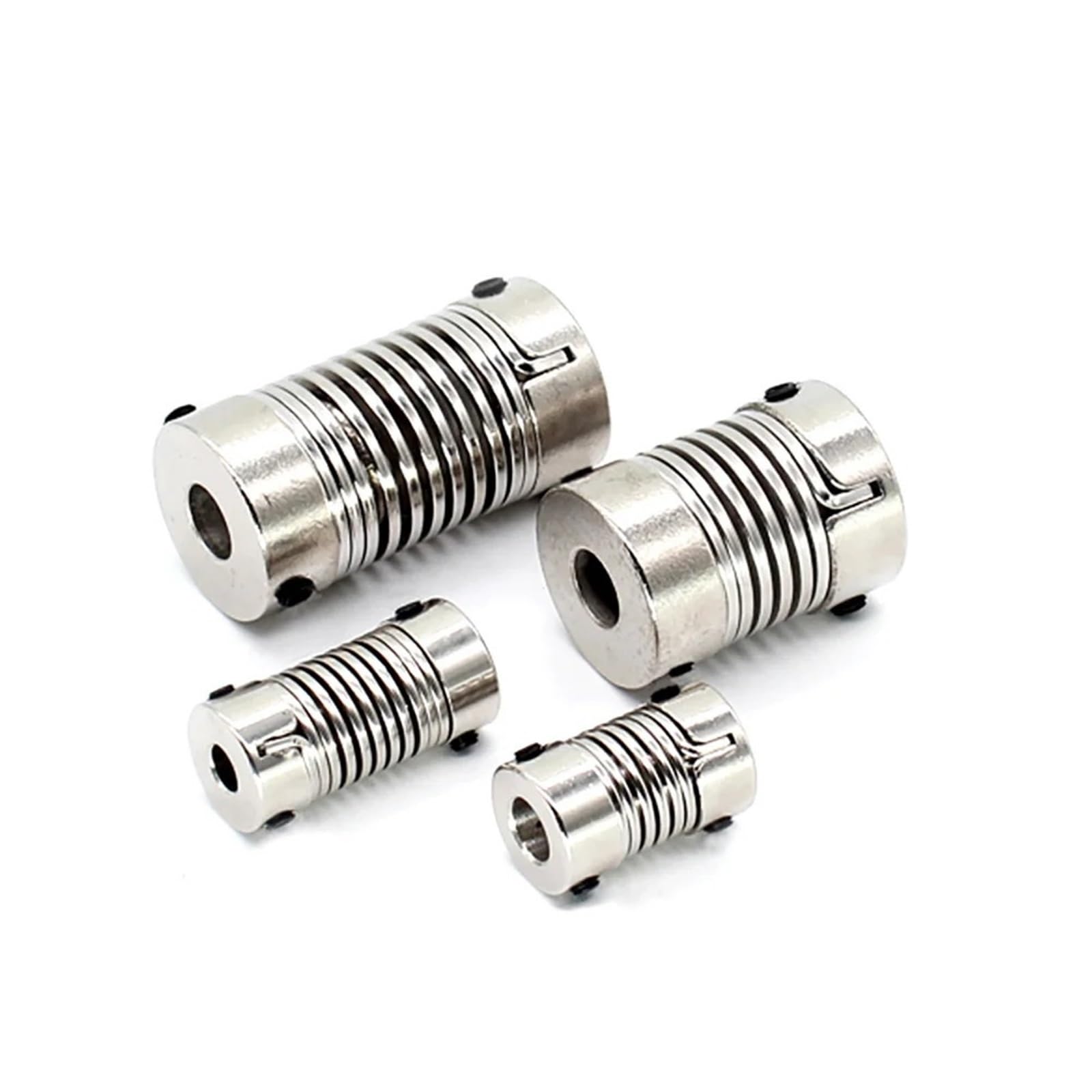 Accouplement élastique à ressort en alliage d'aluminium D26L50, utilisé for la tige de vis du servomoteur, 1 pièce(6X10)