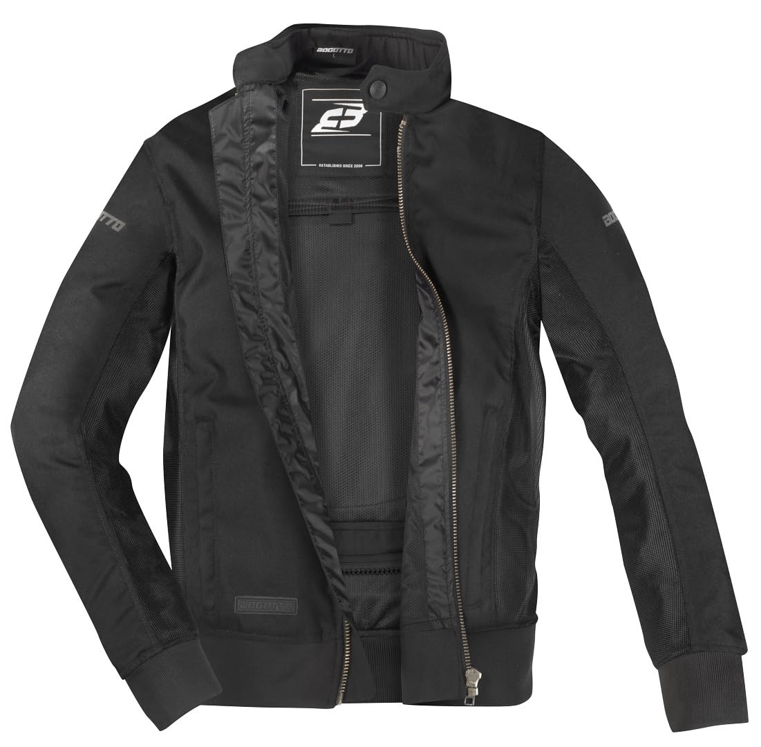 Bogotto Drift-R Air Mesh Kurtka tekstylna motocyklowa, czarny, 3XL