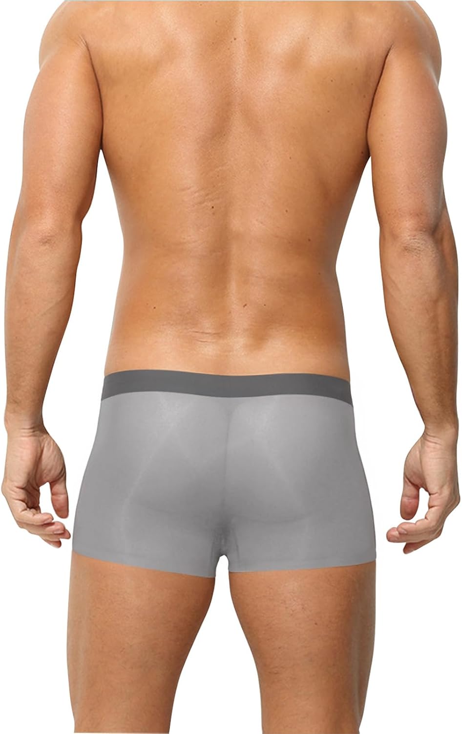 Faringoto Men's Sexy Lingerie Ultra Thin Ice Silk U Touch Comfortable, Breathable, Sexy Boxers Panties