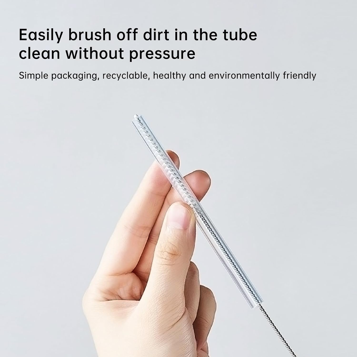 Replacement Straw Compatible with Reduce 50 oz 40 oz Tumbler, 5 Pack Reusable Straw with Cleaning Brush, Plastic, Clear