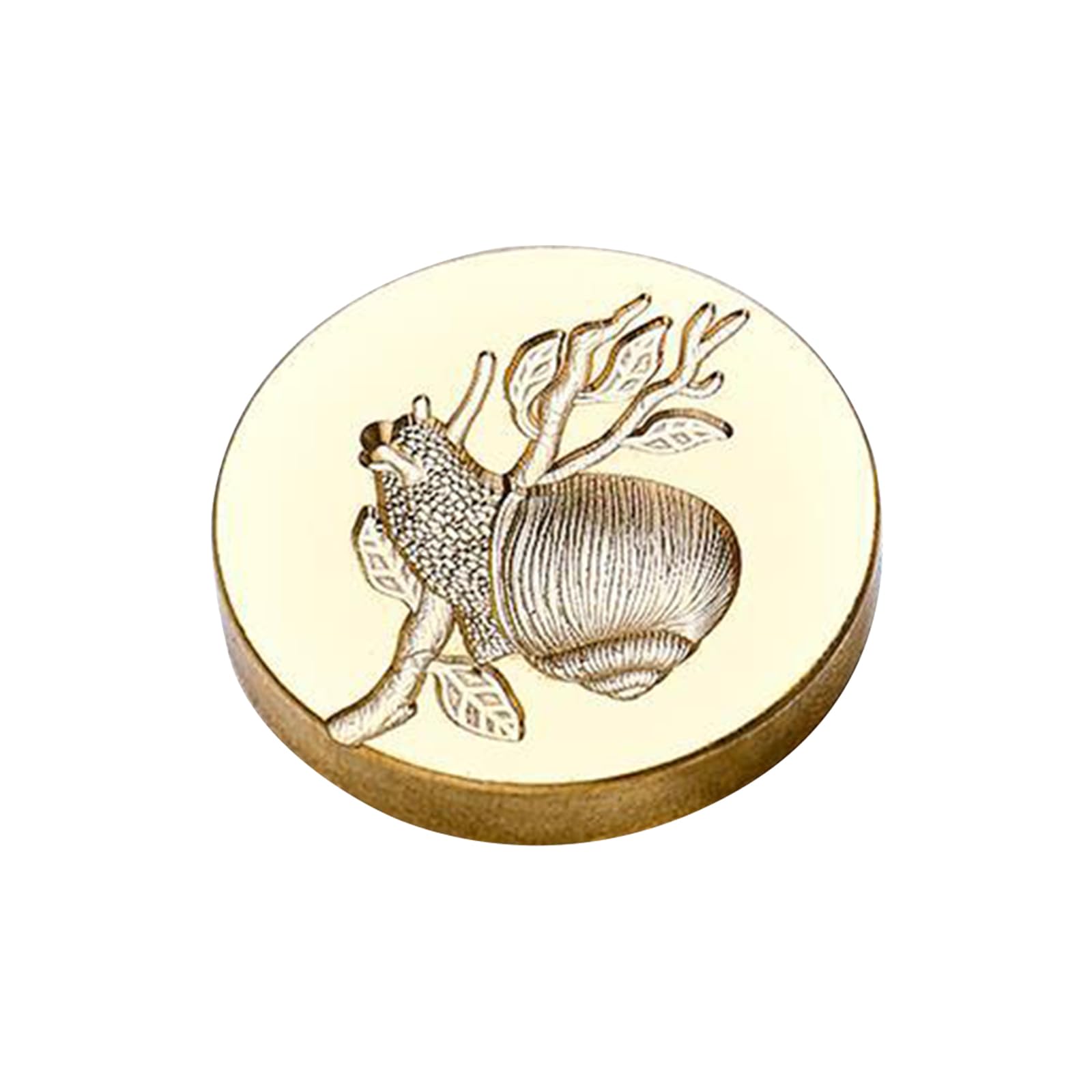 CRFFZ 3D Embossed Wax Seal Stamp Sealing Stamp for and Envelope Scrapbooking and Journaling Brass Head Sealing Wax